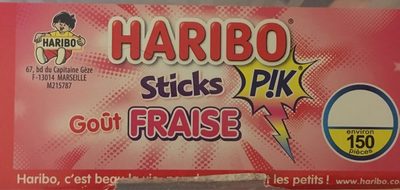 Sticks pik goût fraise