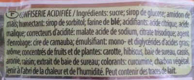 Miami’ween ingredients label