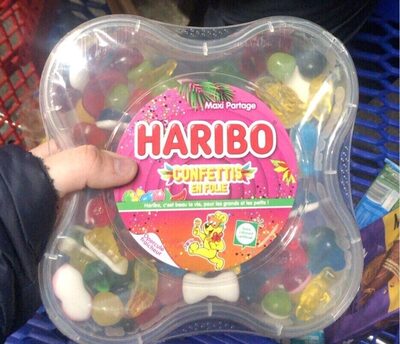 haribo confettis en folie