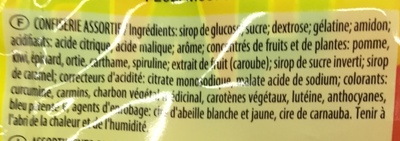 Happy'Life ingredients label
