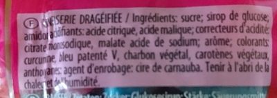 Dragibus ingredients label