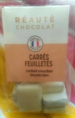 Carrés feuilletés chocolat blanc