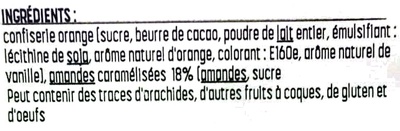 Tuiles aux amandes ingredients label