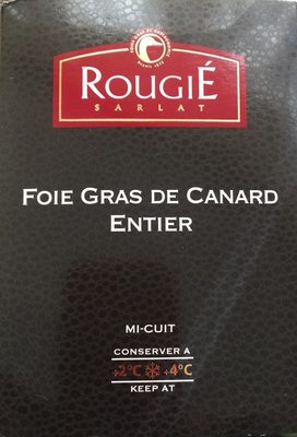 Foie Gras Pato Entero 180 Gr rougie front packaging