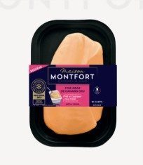 Foie gras de canard cru extra éveiné surgelé