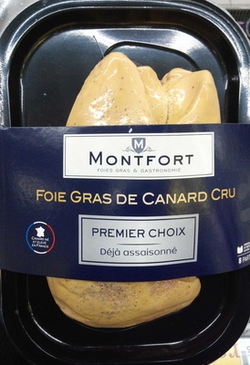 Foie gras de canard cru premier choix déjà assaisonné