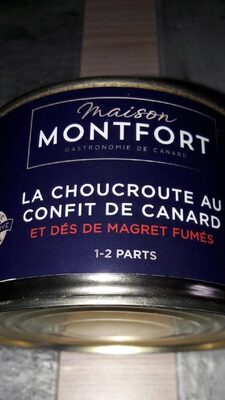 choucroute au confit de canard et dés de magret fumés front packaging