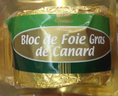 Bloc de foie gras de canard front packaging