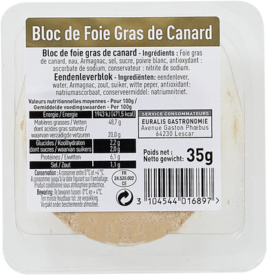 Bloc de Foie Gras de Canard