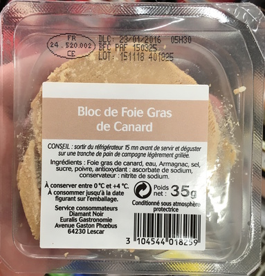 Bloc de Foie Gras de Canard