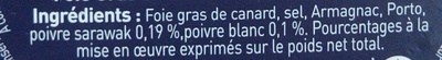 Foie gras de canard entier du Sud-Ouest, recette à l'ancienne ingredients label