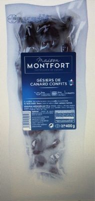 Gésiers de canard entiers confits