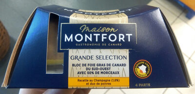 Bloc de foie gras de canard du Sud-Ouest avec 50% de morceaux