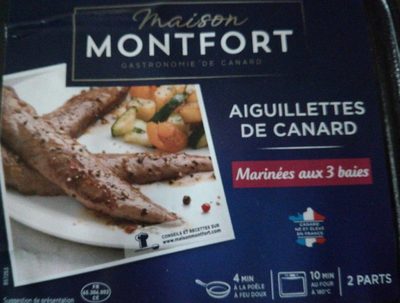 Aiguillettes de canard Marinées aux 3 baies front packaging