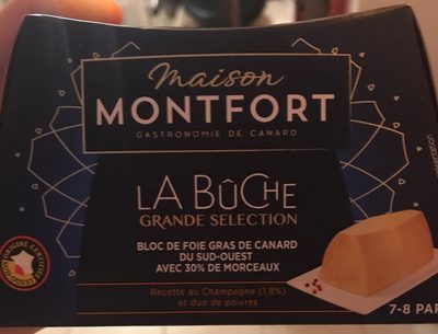 Bloc de fois gras de canard du Sud-Ouest avec 30% de morceaux