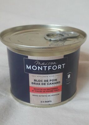 Maison montfort bloc de foie gras de canard