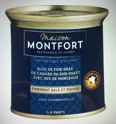 Bloc de foie gras 30% morceaux Excellence