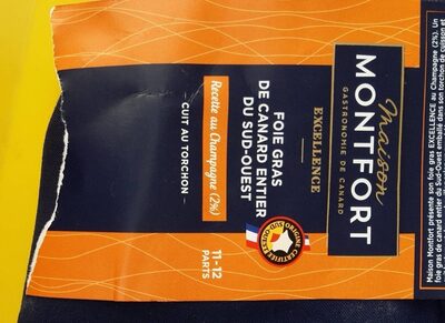 Fois gras de canard entier du sud-ouest