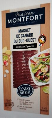 Magret de Canard du Sud-Ouest Séché aux 2 poivres Montfort