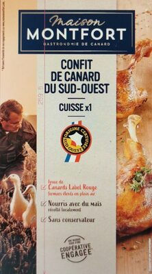 Cuisse de canard confite du Sud Ouest x1 front packaging