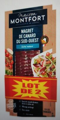 Magret de canard IGP Sud-ouest Label Rouge Séché Nature 2x80g