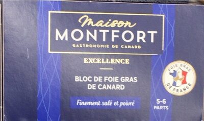 Bloc de foie gras de canard front packaging