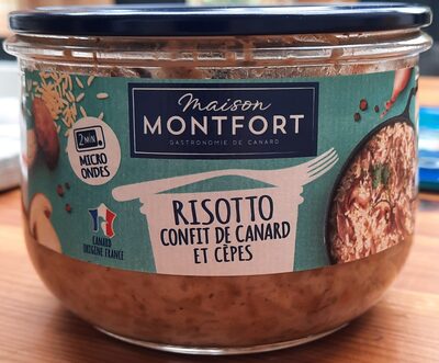 Risotto confit de canard et cèpes