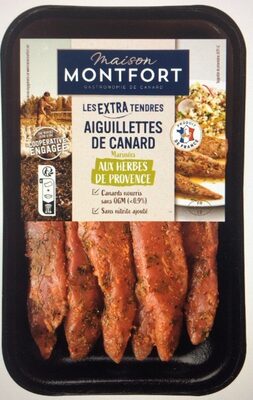 Aiguillettes de canard marinées aux herbes de provence