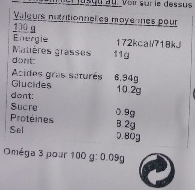 Aligot - Vallée du Lot nutrition facts table