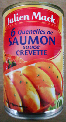 6 quenelles de saumon sauce crevettr