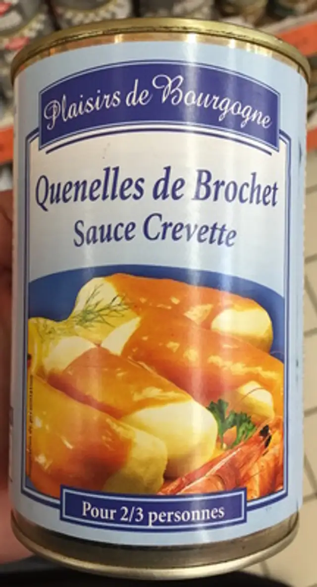 Quenelles de Brochet sauce crevette front packaging
