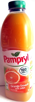 Orange douce sans pulpe front packaging