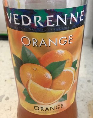 Sirop Orange front packaging