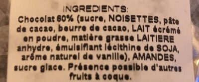 Chabert a Guillot ingredients label