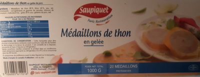 Médaillons de thon front packaging