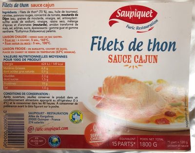 Filets de thon sauce cajun