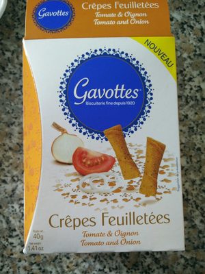 Crêpes feuilletées tomate et oignon