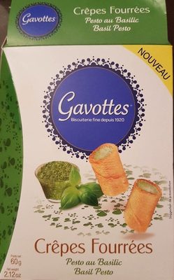 Crêpes fourrées Pesto au Basilic