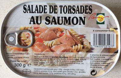 Salade de torsades au saumon front packaging