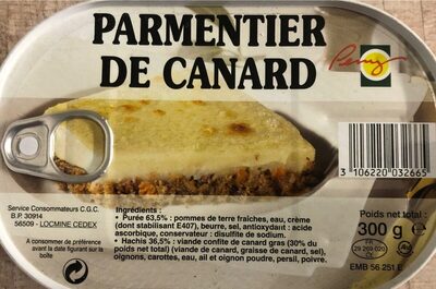 Parmentier de canard