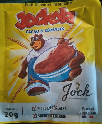 Jockola - cacao & céréales front packaging