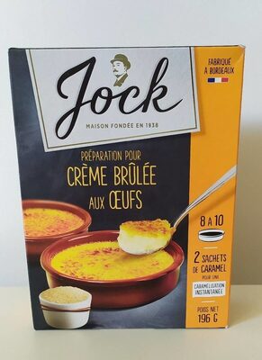 Jock, Preparation pour creme brulee aux oeufs front packaging