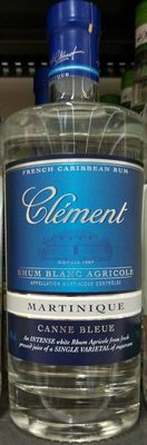 Clement Rhum Blanc Canne Blu Agricole 70 CL