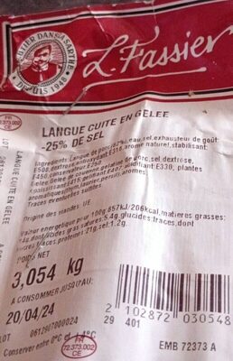 Langue cuite en gelée