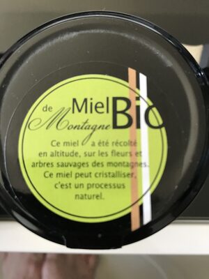 Miel de montagne Bio ingredients label