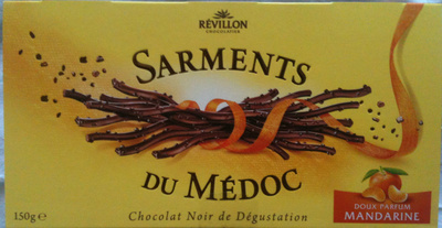 Sarments du médoc - Chocolat noir de dégustation mandarine