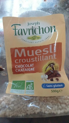 Muesli croustillant chocolat châtaigne