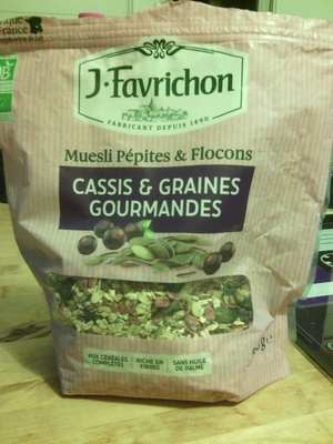 Cassis et graines gourmandes