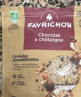 Céréales croustillantes Chocolat & châtaigne