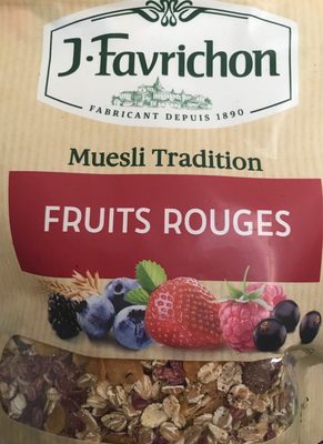 Mueseli tradition fruit rouge front packaging